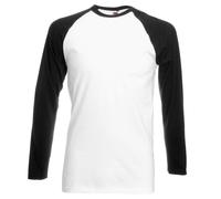 Fruit of the Loom Tee de béisbol de manga larga - camiseta raglan top