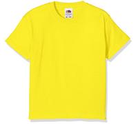 Fruit of the Loom Value T - camiseta, Niñas, amarillo, 5 años