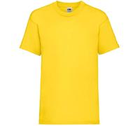 Fruit of the Loom Value T, Camiseta Niño, amarillo, 3-4 años