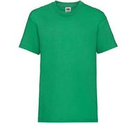 Fruit of the Loom Value T, Camiseta Niño, Verde, 3-4 años