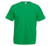 Fruit of The Loom Valueweight - Camiseta para hombre, talla L, color blanco Kelly Green XL