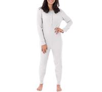 Fruit of the Loom Women's Micro Waffle Premium Thermal Union Suit, White, X-Large-XX-Large