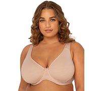Fruit of The Loom Women's Plus Size Cotton Unlined Underwire Bra, Sand, 40D
