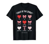Fruit of The Spirit Bows Hearts Galatians 5:22 Christian Camiseta