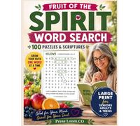 Fruit of the Spirit Word Search: 100 Large Print Bible Puzzles with Verses and Full Answer Key