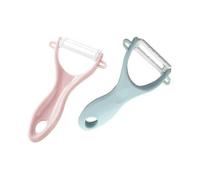Fruit Peeler, Ceramic Peeler, Ceramic Blade Peelers for Fruit, Potatoes, Sharp Vegetables, Set Of 2-pink / Blue