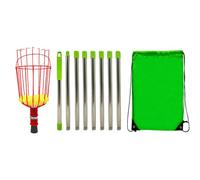 Fruit Picker Pole - Telescopic Picker Pole, Pickers Poles With Basket, Stainless Steel Telescopic Poles Pickers With Basket | Detachable Rustproof Fruit Pick Portable For Pear, Peach, Orange