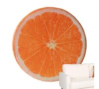 Fruit Pillow, Round 3D Stuffed Seat Cushions in Kiwi Orange Lemon Watermelon Designs, 1 Piece Plush Throw Pillows, Soft Decorative Cushion for Sofa Bed Kids Room Classroom Living Room or Lounge Chair