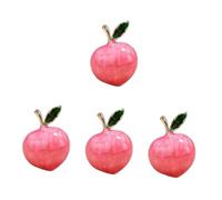 Fruit Plant Enamel Shaped Lapel Clothing Decorative Peach Brooch Pin for Clothes Funny Button Fairy Brooches Copper Pink