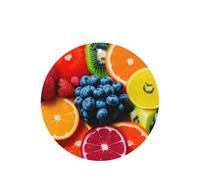 Fruit Rainbow - Juego de ambientadores colgantes para interiores de automóviles, tarjetas redondas de fragancia de lavanda para interiores de automóviles, paquete de 10/24 tarjetas