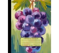 Fruit Smile Everyday Journal: A creative, portable grape-themed notebook sized at 7.5 x 9.25 inches, featuring a total of 110 lightweight pages. Perfect for all ages and ideal for everyday use.
