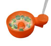 Fruit Spinner Bowl - 4 in 1 Multifunctional Berry Washing Strainer for Grapes Cherry Tomatoes | 3D Printed Automatic with Drain Basket, Kumquats Dates for Kitchen Prep Picnic Camping Home Use