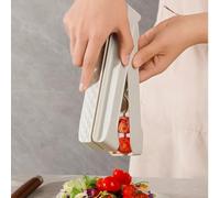 Fruit Splitter Grape Cutter Kitchen Accessories Separator Small Tomato Splitter Grape Slicer Fruit Vegetable Salad Slicer Cherry cutter,Suitable for Home Kitchen and Salad Prep (white)