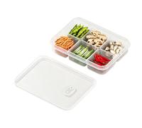 Fruit Storage Containers For Fridge Clear Divided Organizer With Lid