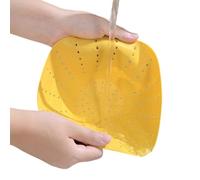 Fruit Strainer -Vegetable Washing Basket 18x18x7.5cm | Basket Fruit Bowl, Silicone Foldable Drainer,Vegetable Wash For Mixing Draining Salad Pasta Noodle Home Restaurant Camping Travel BBQ