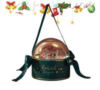 Fruit Treat Goody Boxes, Round Christmas Paper Boxes with Clear Window and Bow,Wrap Boxes for Goodies, Perfect for School Classroom, Christmas, and Holiday Celebration Packaging