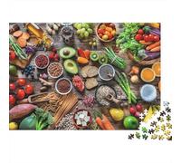 Fruit & Vegetable Puzzle para Adultoos 1000 Piezas Recyclable Garden Harvest Senior Puzzles Muy Difícil Desafiante Aliviar La Demencia Senil Activity 38x26cm/1000pcs