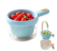 Fruit Washing Bowl - Double Layer Strainer Colander, Kitchen Drain Basket