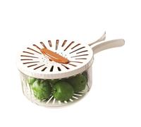Fruit Washing Bowl with Strainer - 2 en 1 Vegetable Drainer and Washer | Fruit Strainer Container for Home Restaurant Kitchen Cooking Fridge Pantry Gabinet Apartment Storage
