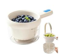 Fruit Washing Bowl with Strainer - Double Layer Fruit Bowl Cleaning Bowls