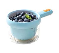 Fruit Washing Bowl with Strainer - Double Layer Small Drain Basket