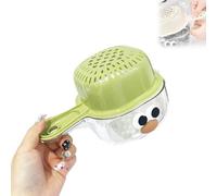 Fruit Washing Bowl with Strainer, Kitchen Dual-Layer Draining Basket with Handle for Easy Berry, Tomato and Grape Cleaning (Green)