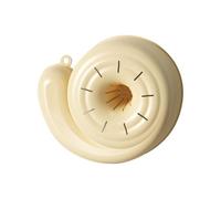 Fruit Washing Bowl with Strainer, Rotating Drain Basket, 3.15inches, Animal-Inspired Kitchen Colander, double-Layer Food Container, soft Design, 1-Pack Beige, for Home