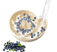 Fruit Washing Bowl with Strainer, Rotating Drain Basket for Rinsing Produce, Animal-Inspired Food Container for Kitchen Home Dorm Apartment Picnic Camping Meal Prep