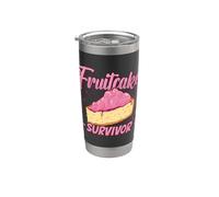 Fruitcake Survivor Día de Acción de Gracias ama a Nutty Fruitcake Vaso térmico de acero inoxidable de doble pared