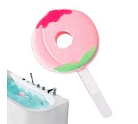 FruitFizz Bath Bomb | 100g Essential Oil Colorful Lollipop Shape Strawberry Watermelon Fizzing | Kids Bubble Maker Fun Aromatic Soothing Cleanser Water Play Toy | Bathtub Pool Family Time Gift