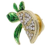Fruitful Shaped Retro Badge Bling Sequin Lapel Pin Watermelon Fruit Brooch Zinc Alloy