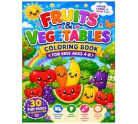 fruits and vegetables coloring book for kids super fun and healthy creative coloring book for kids I coloring book for early learners and preschool