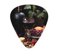 Fruits and Wines - Púas de guitarra resistentes al desgaste para guitarra, bajo, guitarra eléctrica, ukelele, finas, medianas, pesadas, 12 púas de guitarra
