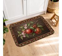 Fruits Harvest - Tapetes de cocina para suelo, estilo rústico de granja, acolchados, cómodos, lavables, para fregaderos de cocina, lavadero, baño, 16 x 24 pulgadas