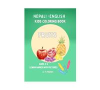 Fruits Kids Coloring Book English & Nepali ages(3-6)