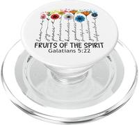 Fruits of The Spirit Gálatas 5 22 Verso de la Biblia Cristiano PopSockets PopGrip para MagSafe