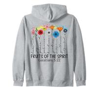 Fruits of The Spirit Gálatas 5 22 Verso de la Biblia Cristiano Sudadera con Capucha