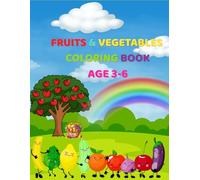 FRUITS & VEGETABLES COLORING BOOK