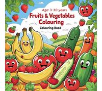 fruits & vegetables -colouring: colouring book