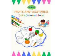 Fruits & Vegetables copy coloring book