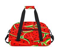 Fruits Watermelon - Bolsa deportiva de lona para mujeres y hombres, sandía roja de 24 L, bolsa de fin de semana, bolsa de viaje, gimnasio, para niños y niñas, color, 24 L, Organizador de bolsas