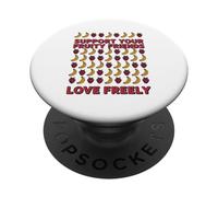 Fruity Ally LGBTQ Pride Month Apoya a tus amigos afrutados PopSockets PopGrip Adhesivo