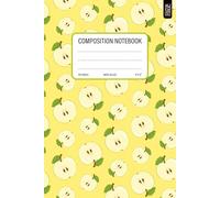 Fruity Composition Notebook: Small Wide Ruled Notebook with apple pattern | BACK TO SCHOOL Lined Paper Journal for School Kids, Teens, Students | 110 Pages | 6 x 9 Inch Size