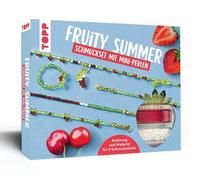 Fruity Summer - Schmuckset mit Mini-Perlen: Anleitung, 1500 Glasperlen (2 mm), Schmuckzubehör, Nylonfaden, Perlennadel