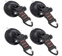 Frundoo Gancho Ventosas para Coche, 4 Piezas Gancho de Súper Succión, Camper Furgoneta Accesorios, para Camping, Hogar, Coche, Tienda de Campaña, Toldo, Autocaravana