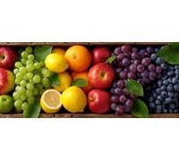 Fruta 5D Diamond Painting, Uva Diamond Painting Adultos, DIY Cuadro Diamante Accesorios, 5D Dibujos con Diamantes Art Kit Manualidades Adultos, Regalo Mujer, Primavera Decoracion Hogar, 60x30cm 9-7166