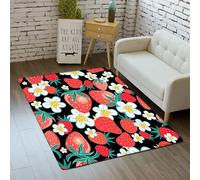 Fruta Alfombra para Habitación Infantil con Impresión 3D 100 X 200 Cm - Alfombra Antideslizante para Puerta Interior - Tacto Suave - Fibra De Poliéster - Fácil De Limpiar - Adecuado Par /745126386981