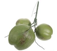 Fruta artificial de coco verde artificial de plástico para decoración del hogar temática tropical, estilo de fiesta de boda y exhibiciones de productos minoristas