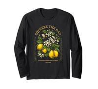 Fruta botánica de Verano Squeeze The Day Vintage Lemon Bee Manga Larga