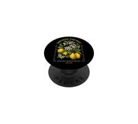 Fruta botánica de Verano Squeeze The Day Vintage Lemon Bee PopSockets PopGrip Adhesivo